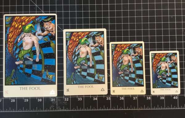 Tabula Mundi Tarot card size comparisons