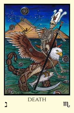 Death tarot card Tabula Mundi Tarot a Thoth inspired tarot