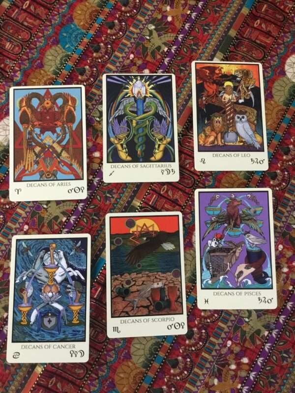 Tabula Mundi Tarot Thoth based astrological decan cards