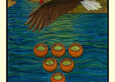 Six of Cups Tabula Mundi Tarot an esoteric Thoth inspired tarot