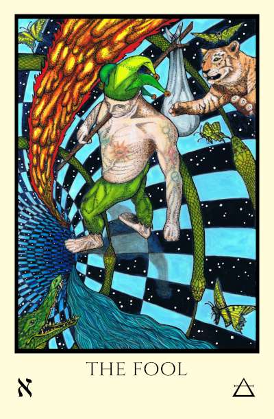 The Fool Tabula Mundi Tarot Thosed based inspired esoteric tarot